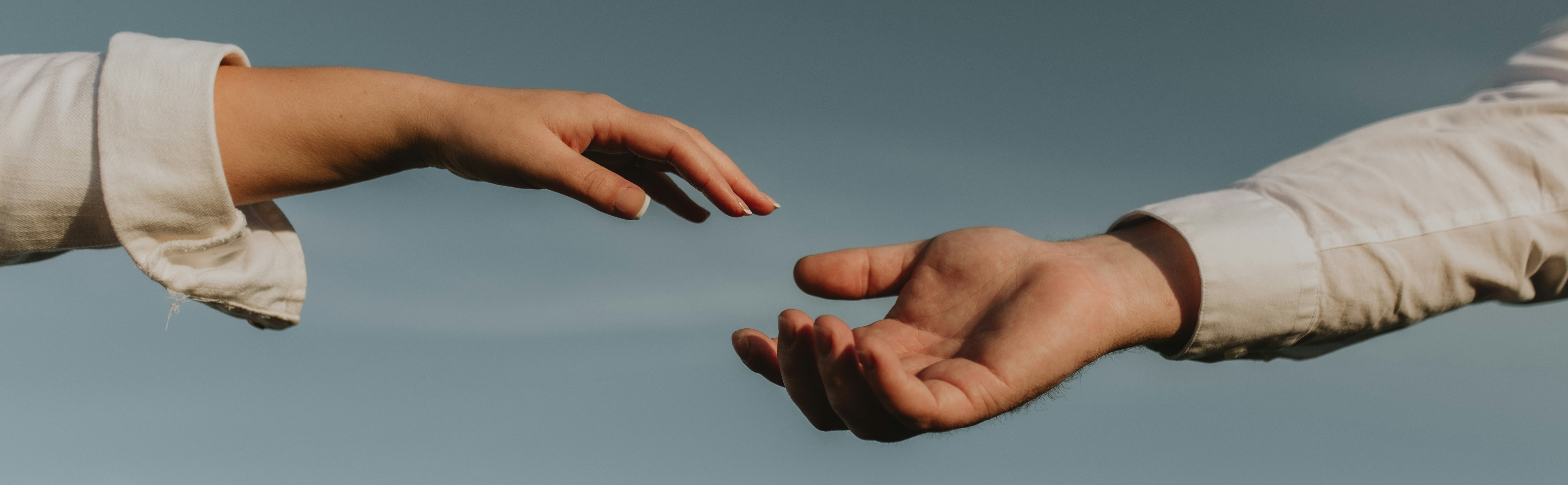 Overlapping Image of Helping Hands